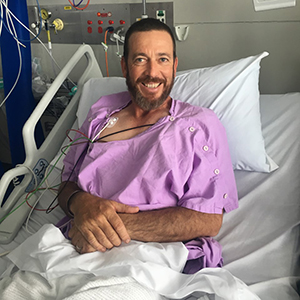 Stuart in hospital