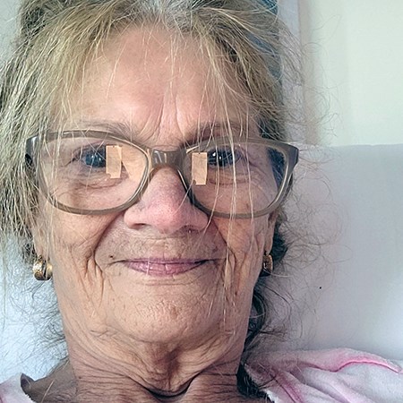Denise in hospital