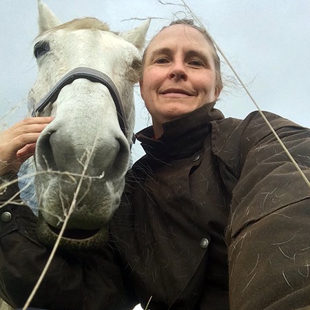 Barbara and her horse Pangari