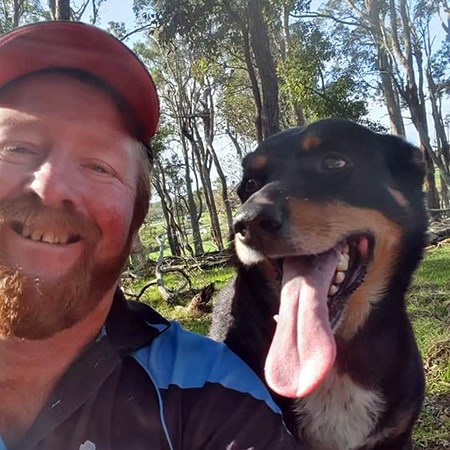 Robert and his dog