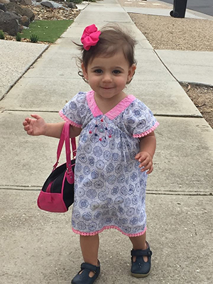 Alexis walking