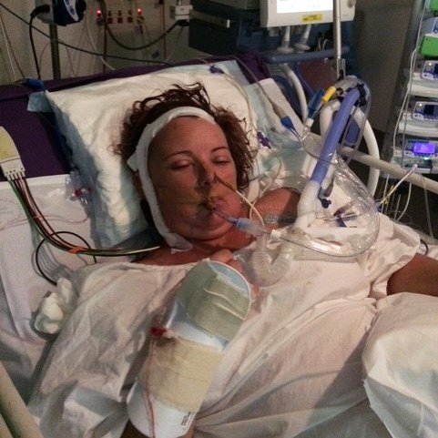 Lisa in hospital