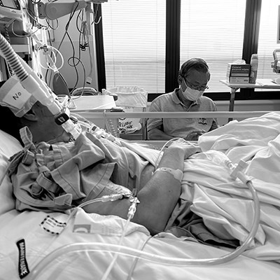 Mrs Kung in hospital