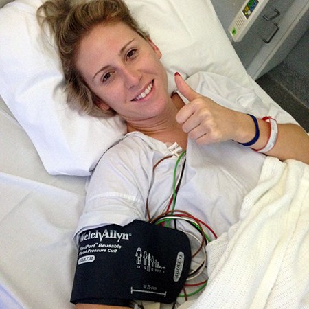 Chloe thumbs up