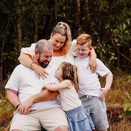 Lauren, Shaun and their children