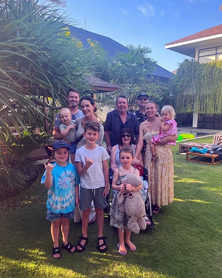 Christine and her family