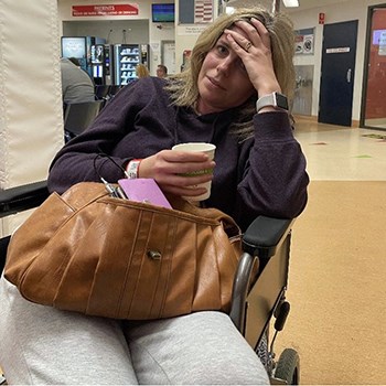 Rachael in hosptial