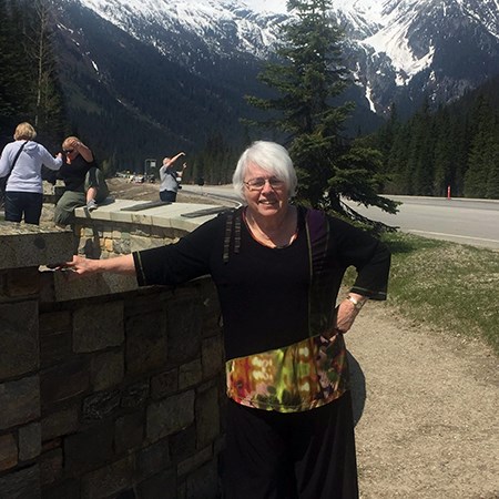 Bev in the mountains