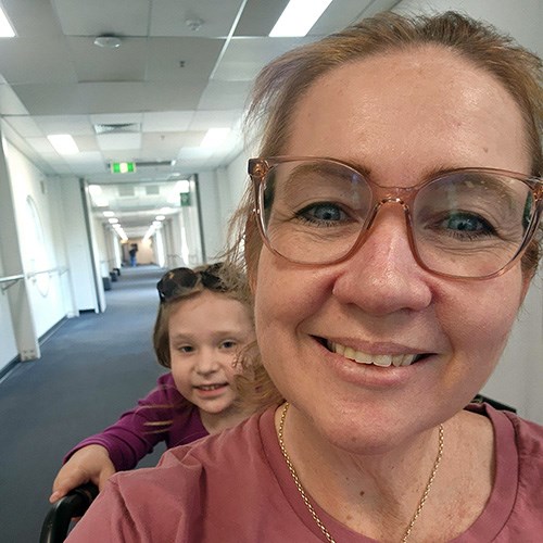 Katherine and her granddaughter
