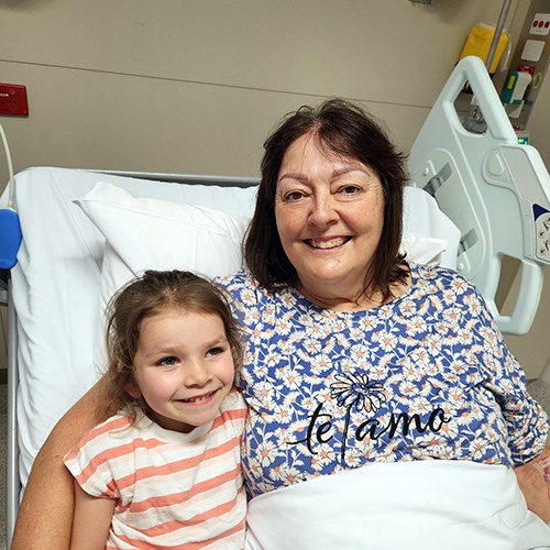 Verity and her granddaughter