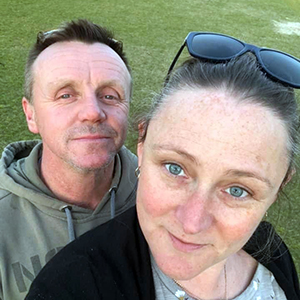 Kelly and Bruce at the park