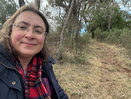 Alison White hiking