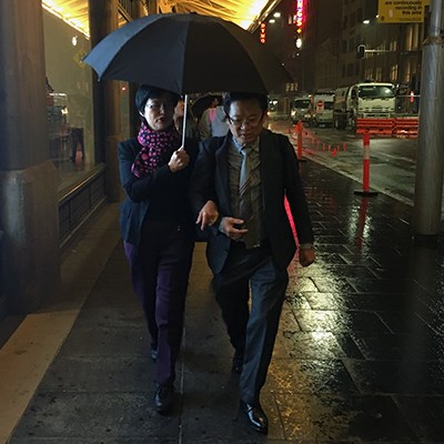 Mr and Mrs Kung before the stroke